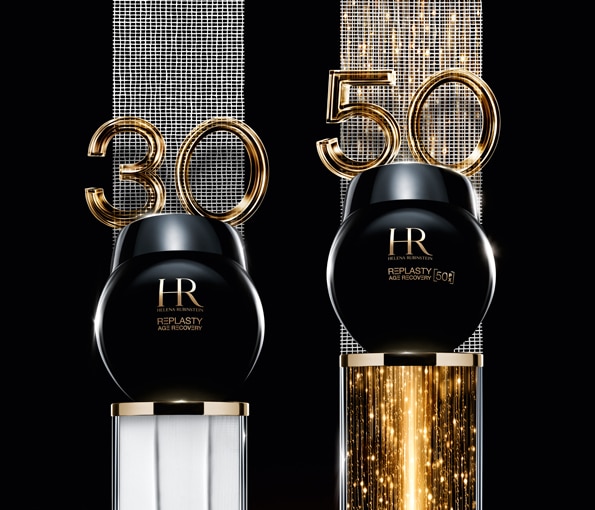 Helena Rubinstein Re‑Plasty Age Recovery 30+ a 50+, prémiové krémy s regeneračným účinkom.