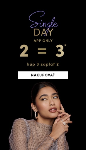 Single Day akcia v aplikácii: kúpte 3 produkty, zaplaťte za 2, platí od 11. do 16.11.2025.