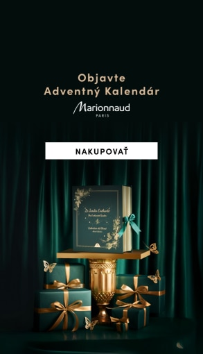 Adventný kalendár Marionnaud Paris – luxusné darčeky so zlatými motýľmi, ideálny vianočný darček. Nakupujte online