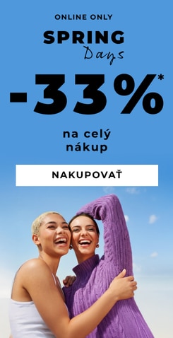 Jarný promo banner s online zľavou 33 % na celý nákup
