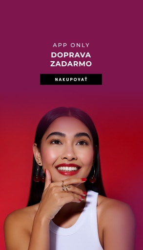 Promo banner s dopravou zadarmo pri objednávkach v aplikácii, dostupné iba v appke.