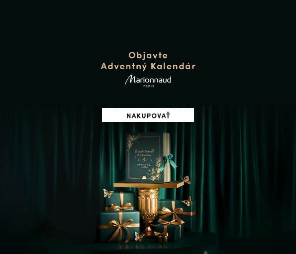 Adventný kalendár Marionnaud Paris – luxusné darčeky so zlatými motýľmi, ideálny vianočný darček. Nakupujte online
