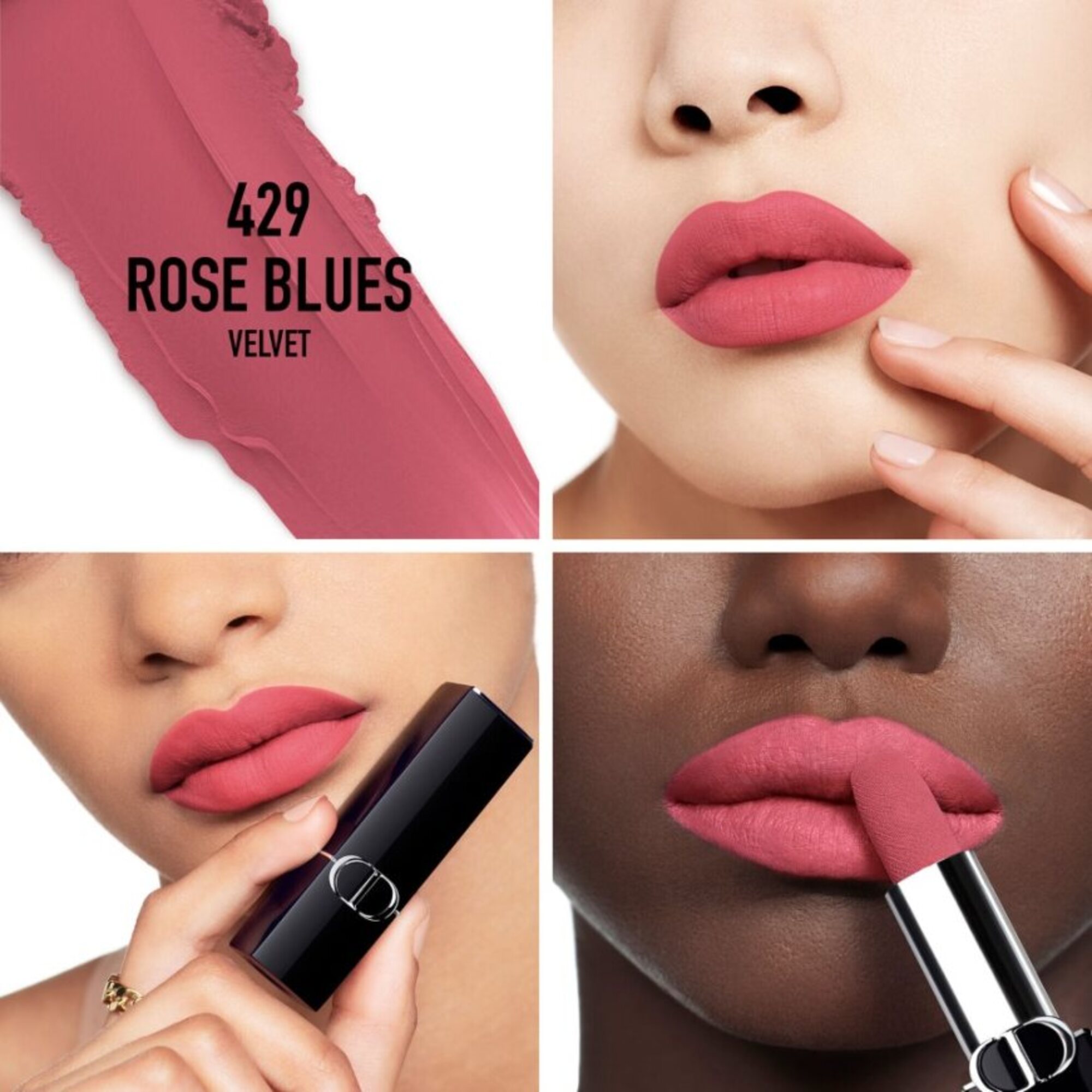  Dior ROUGE DIOR VELVET LIPSTICK Dlhotrvajúci rúž so zamatovým finišom  1 of 3 