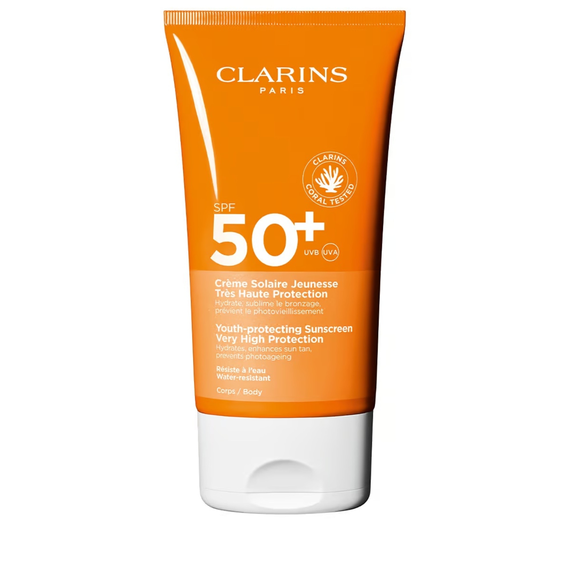 150 ML Clarins SUN BODY CREAM SPF50+ Krém na opaľovanie 1 of 3