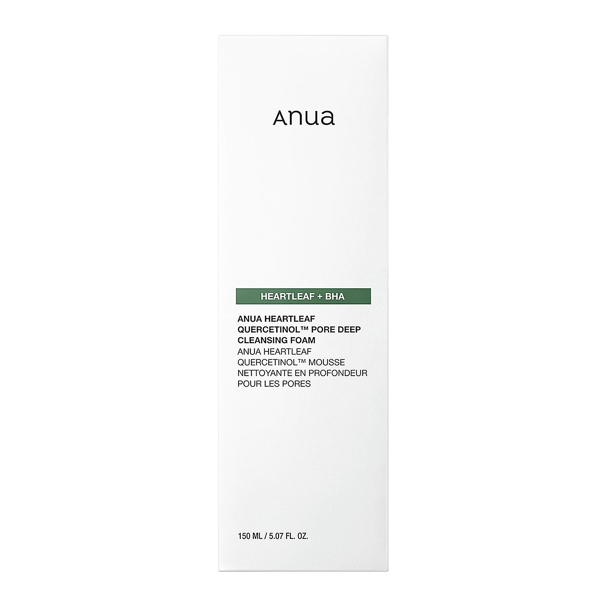 150 ML ANUA HEARTLEAF QUERCETINOL PORE DEEP CLEANSING FOAM Čistiaca pena na upchaté póry 1 of 3
