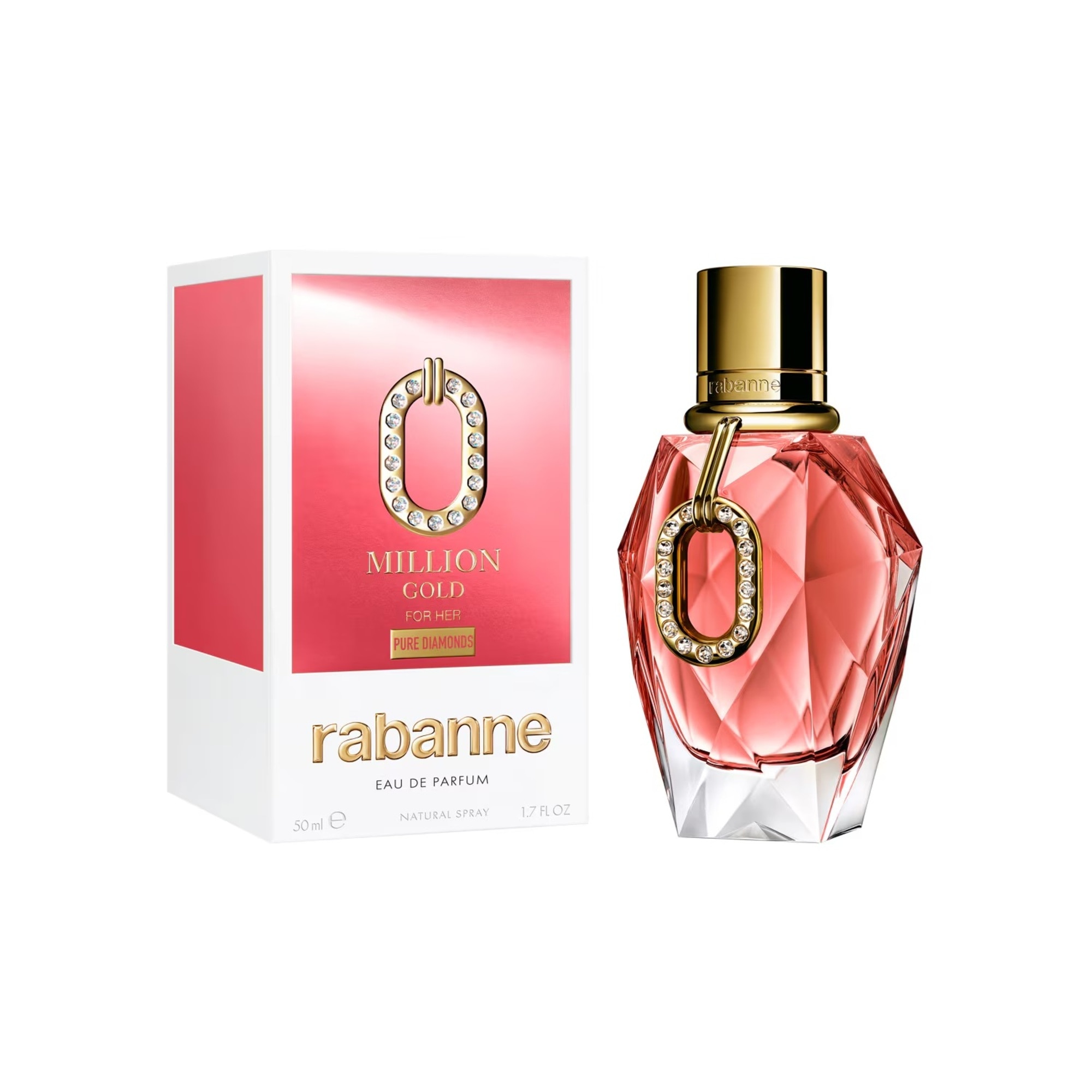 90 ML RABANNE MILLION GOLD FOR HER PURE DIAMONDS Parfumovaná voda  1 of 3 