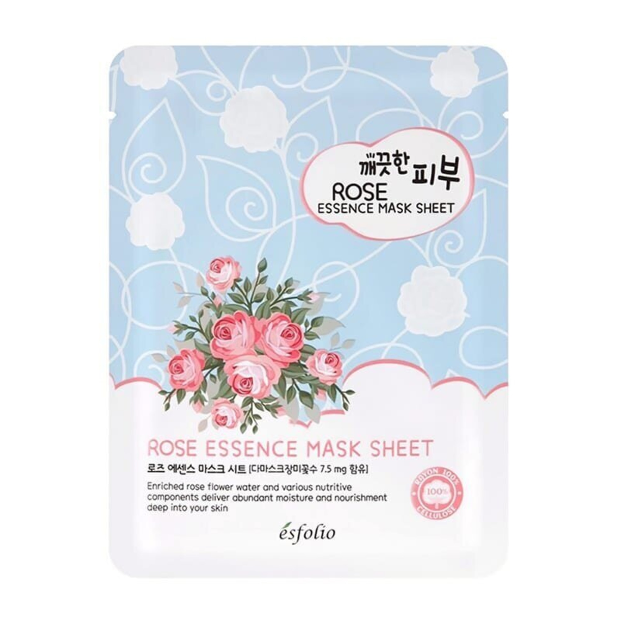25 ML ESFOLIO PURE SKIN ROSE ESSENCE MASK Hydratačná pleťová maska 1 of 1