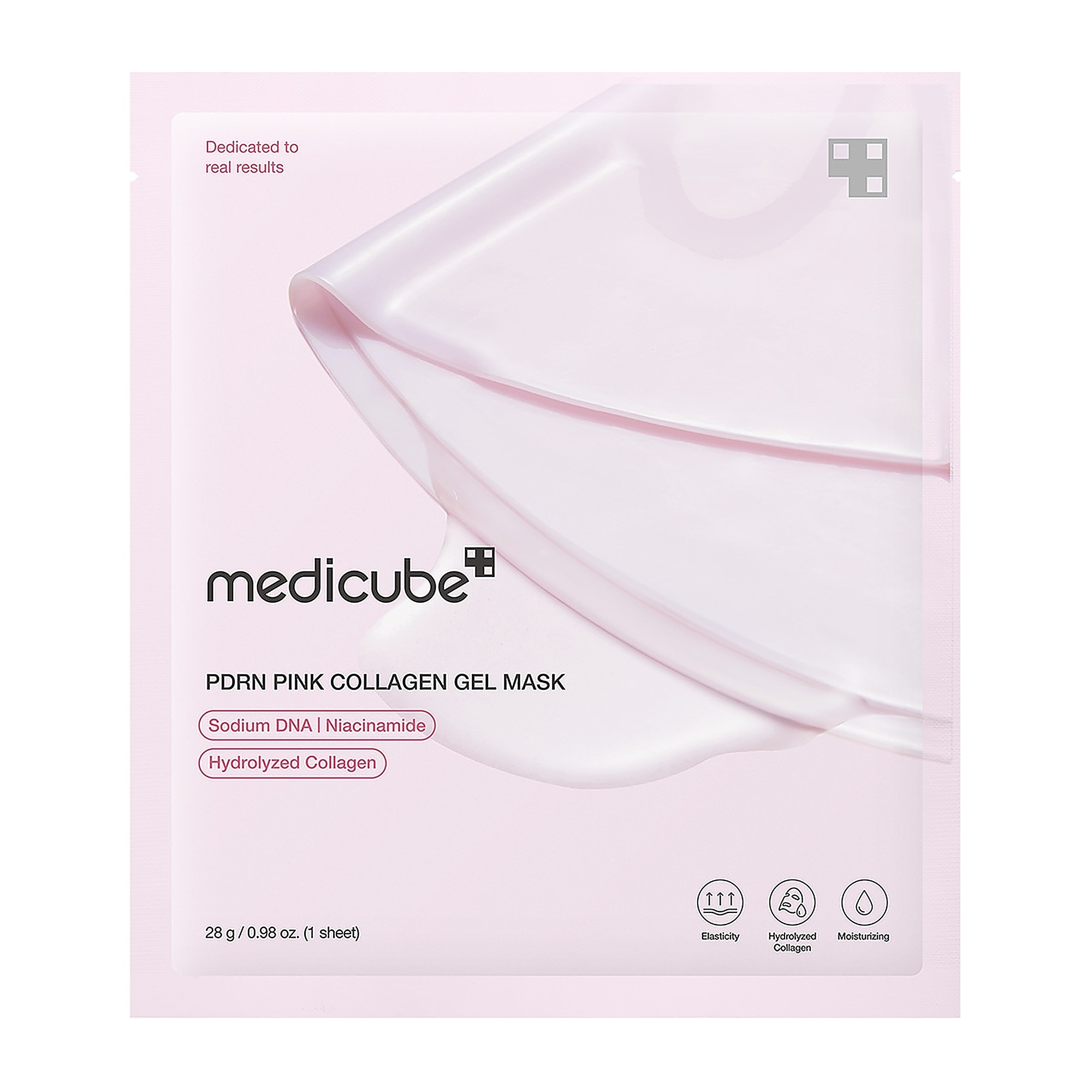 28 G MEDICUBE PINK COLLAGEN GEL MASK Kolagénová pleťová maska 4 of 4 Kolagénová pleťová maska