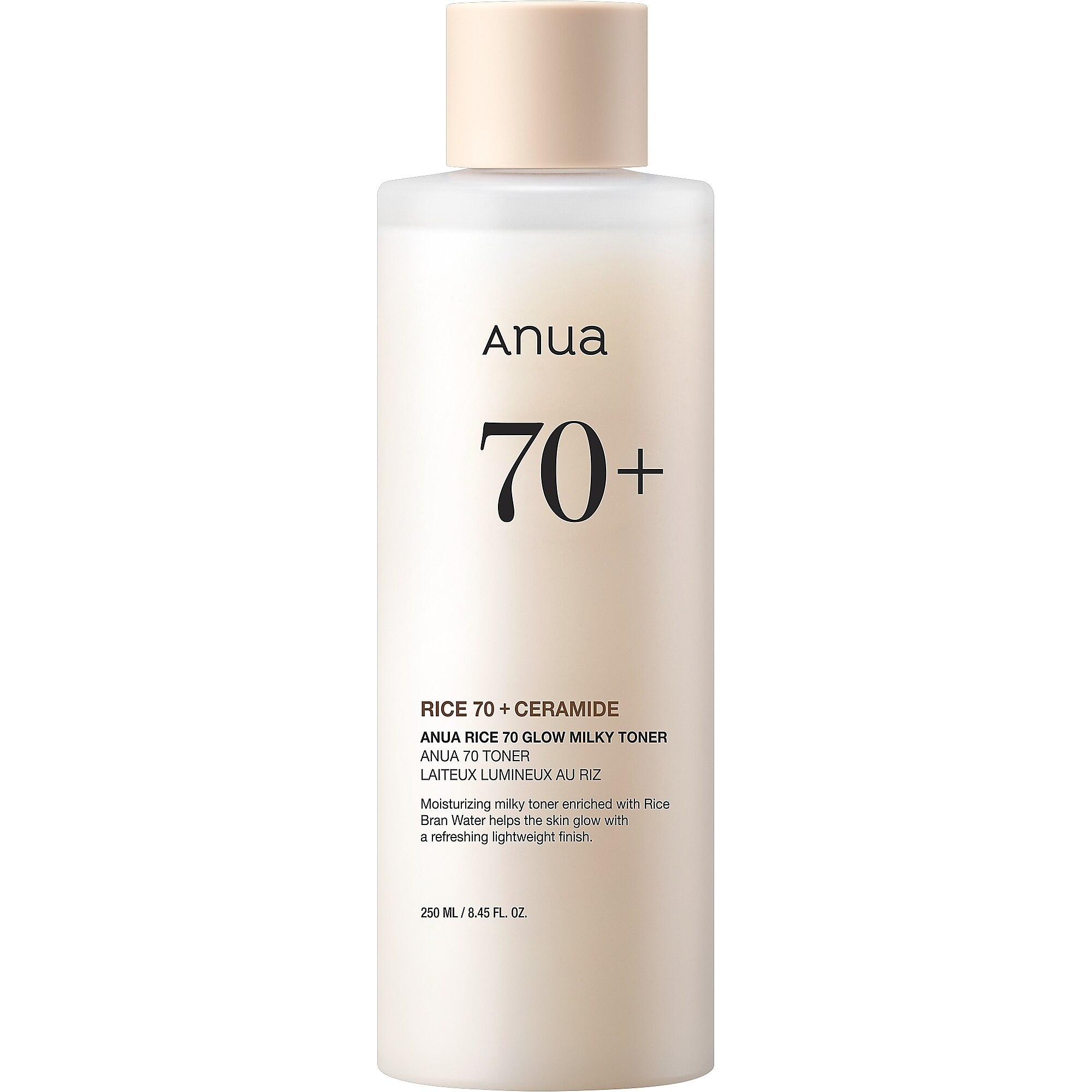 250 ML ANUA RICE 70 GLOW MILKY TONER Hydratačné pleťové tonikum 1 of 4 Hydratačné pleťové tonikum