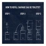 300 ML Dior SAUVAGE Toaletná voda náplň  3 of 3 Toaletná voda náplň