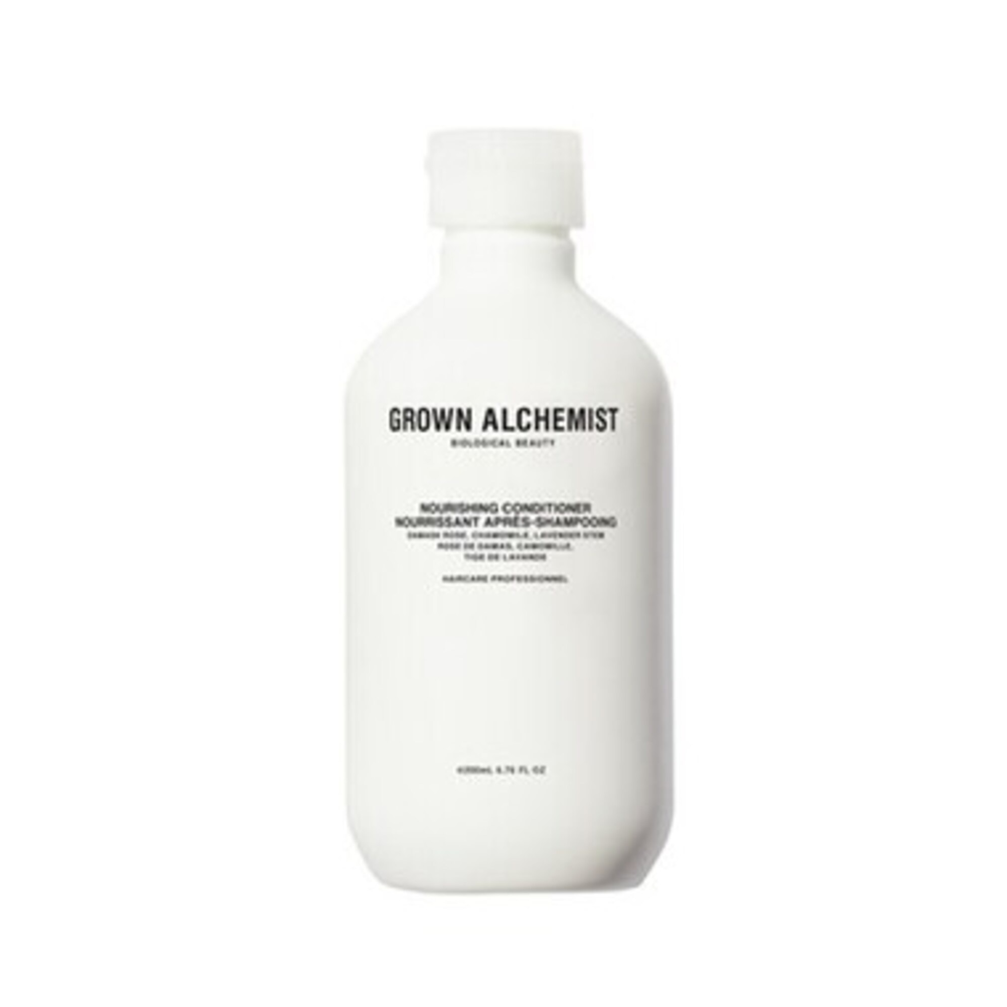 200 ML GROWN ALCHEMIST NOURISHING — CONDITIONER: DAMASK ROSE, CHAMOMILE, LAVENDER STEM Ošetrujúci kondicionér 1 of 1