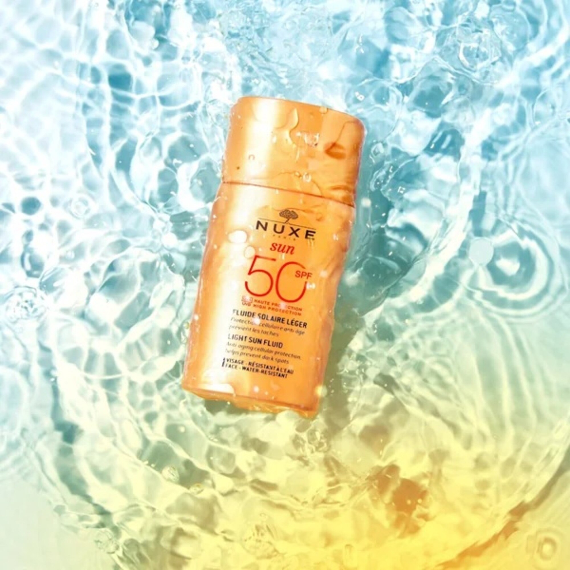 50 ML Nuxe SUN Jemný opaľovací fluid na tvár s veľmi vysokou ochranou SPF 50 1 of 3