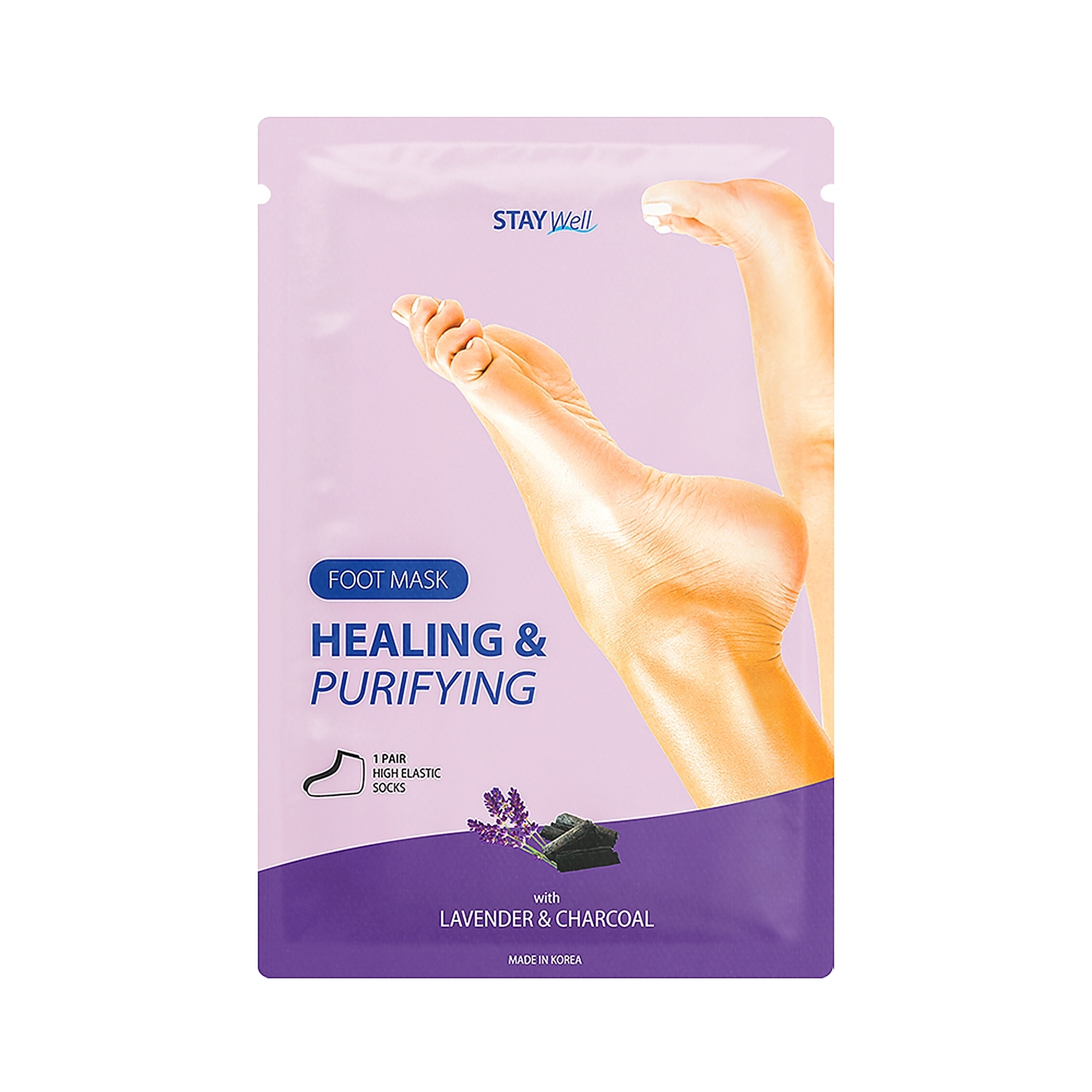 1 KS STAY WELL HEALING PURIFYING FOOT MASK Maska na nohy 1 of 1 Maska na nohy