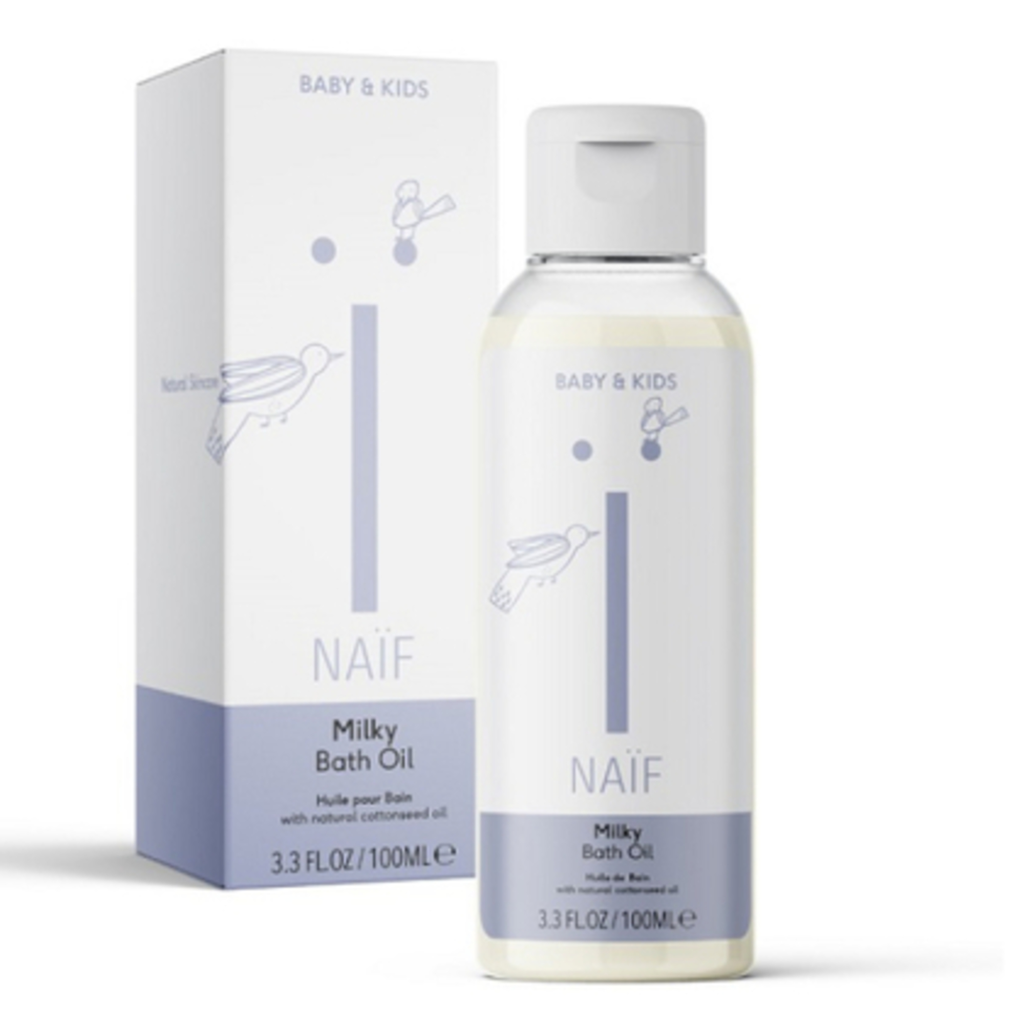 Mliečny kúpeľový olej pre deti a bábätká