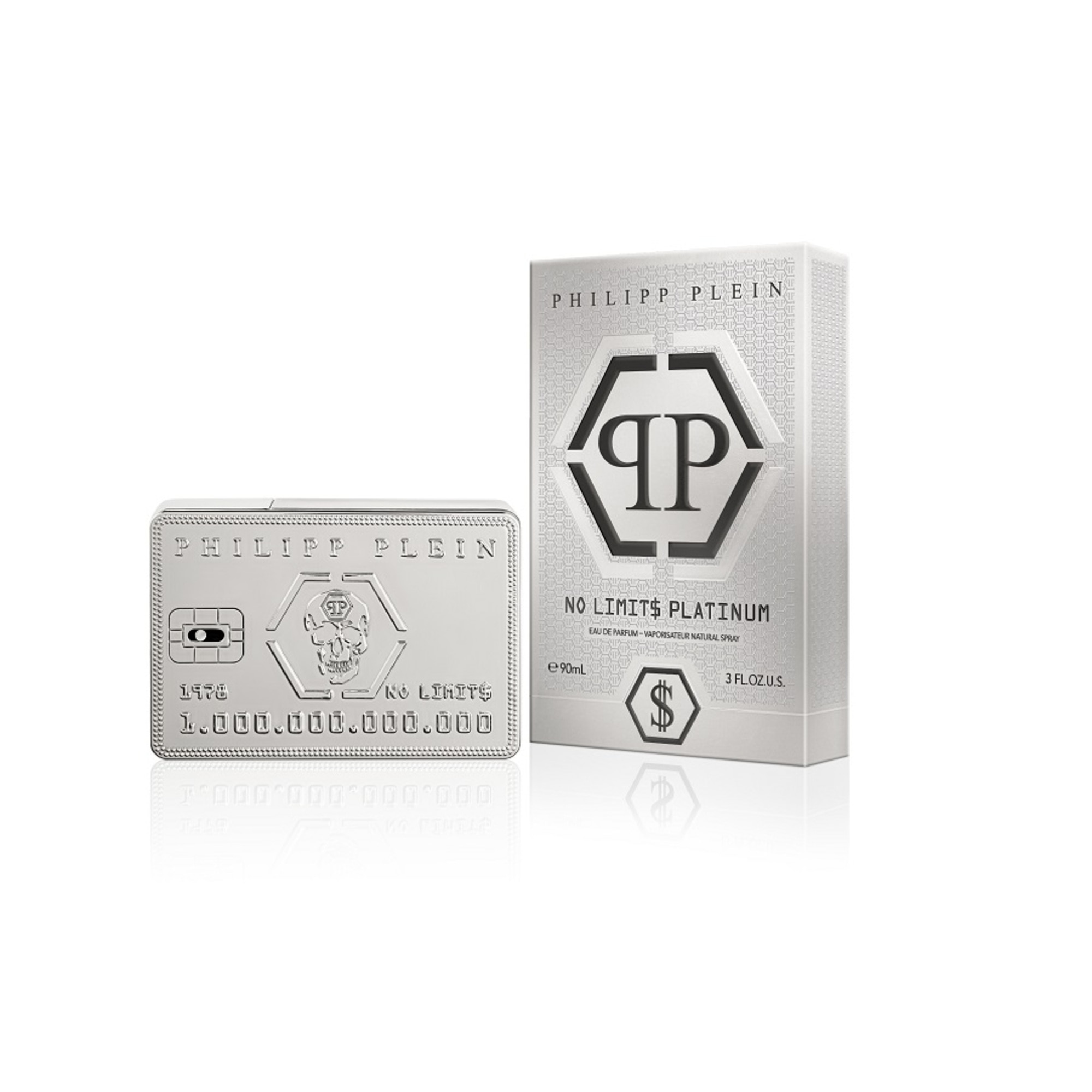90 ML PHILIPP PLEIN NO LIMITS PLATINUM Parfumovaná voda 1 of 2