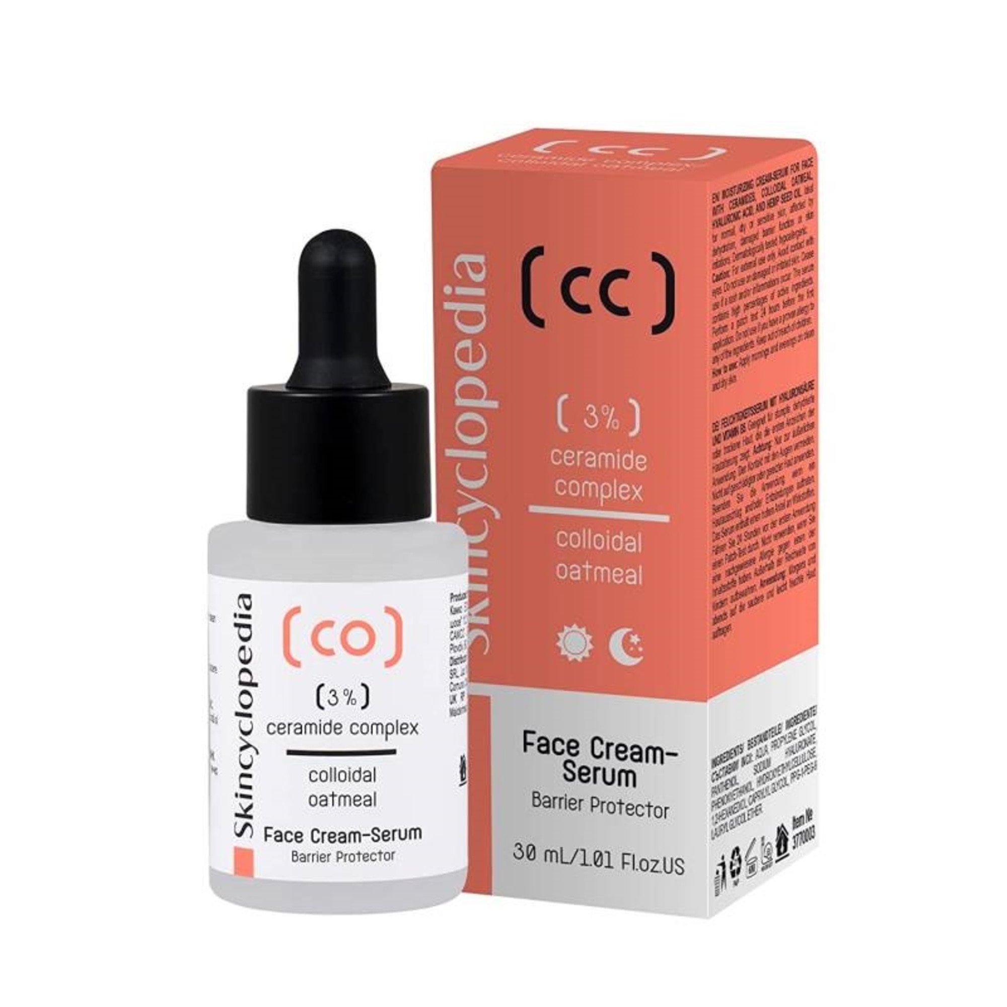 30 ML SKINCYCLOPEDIA FACE SERUM 3% CERAMIDE COMPLEX AND COLLOIDAL OATMEAL Ceramidové sérum 1 of 1