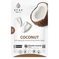 20 G STAY WELL VEGAN SHEET MASK COCONUT Pleťová maska  