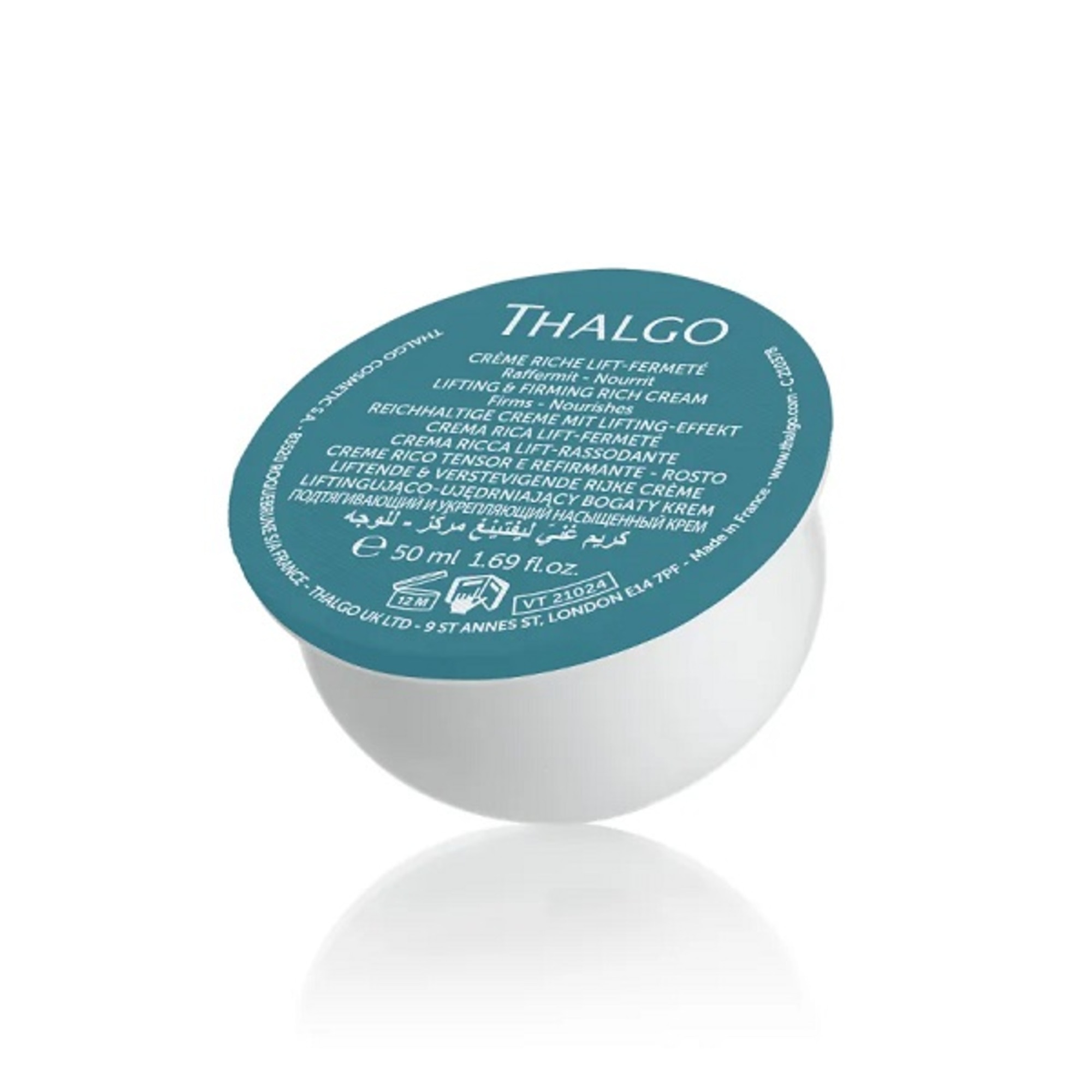 50 ML THALGO SILICIUM LIFTING AND FIRMING RICH CREAM&nbsp;REFILL Liftingový a spevňujúci bohatý krém. Ekologická náhradná náplň.  Liftingový a spevňujúci bohatý krém. Ekologická náhradná náplň.