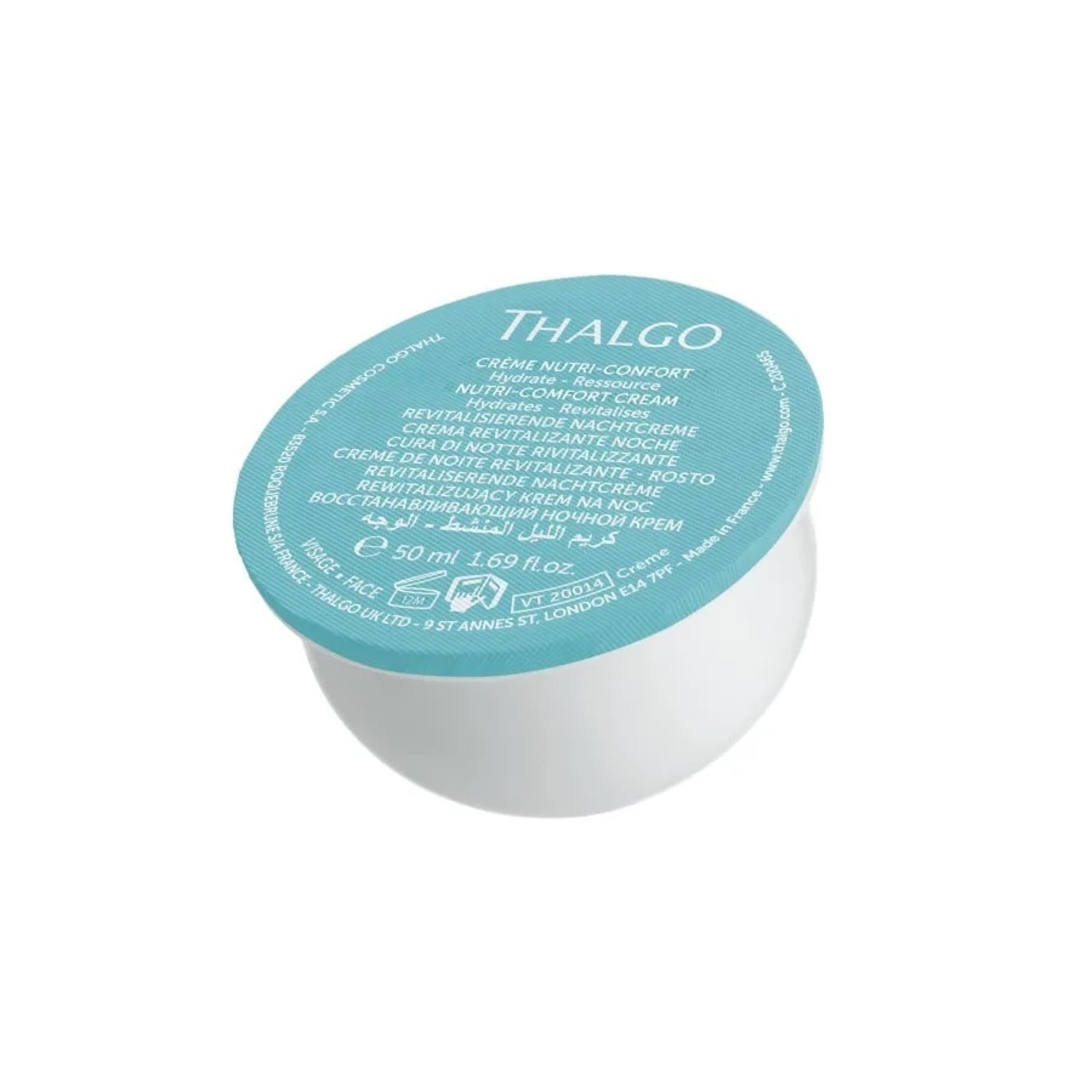 50 ML THALGO COLD CREAM MARINE NUTRI COMFORT CREAM REFILL Výživný krém. Náhradná ekologická náplň 1 of 1