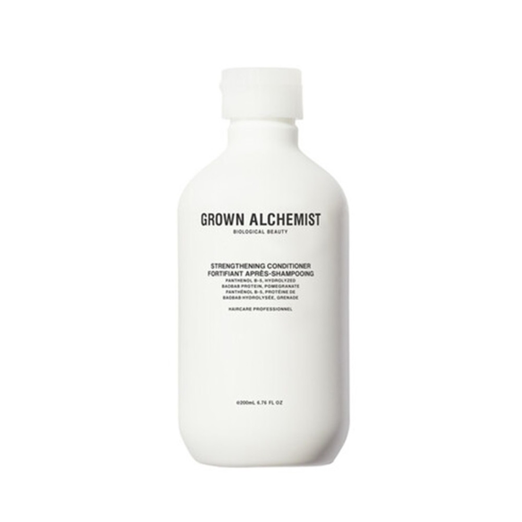 200 ML GROWN ALCHEMIST STRENGTHENING - CONDITIONER: PANTHENOL B-5, HYDROLZED BAO-BAB PROTEIN, POMEGRANATE Posilňujúci kondicioner 1 of 1