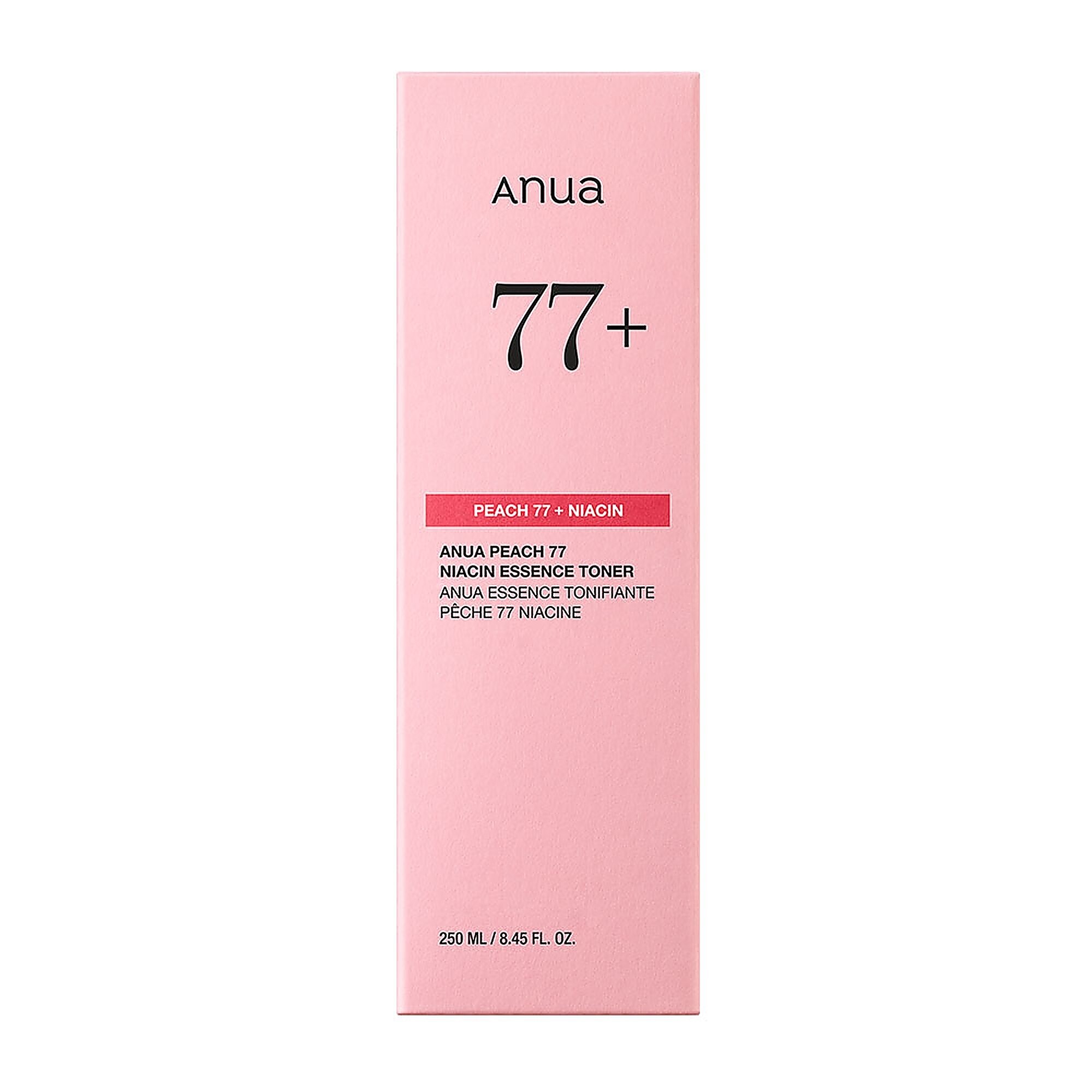 250 ML ANUA PEACH 77 NIACIN ESSENCE TONER Rozjasňujúce pleťové tonikum 2 of 2 Rozjasňujúce pleťové tonikum