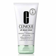 150 ML CLINIQUE ALL ABOUT CLEAN 2-IN-1 CLEANSING + EXFOLIATING JELLY Exfoliačný čistiaci gél  1 of 2 