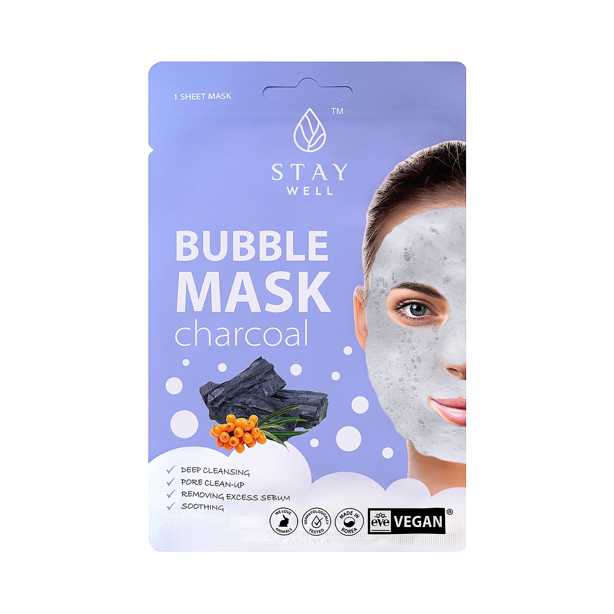 20 G STAY WELL DEEP CLEANSING BUBBLE MASK Hĺbkovo čistiaca penová maska 1 of 1 Hĺbkovo čistiaca penová maska