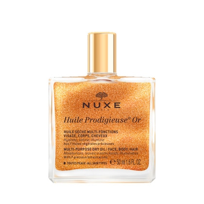 50 ML Nuxe HUILE PRODIGIEUSE OR Multifunkčný suchý olej so zlatými trblietkami 1 of 1