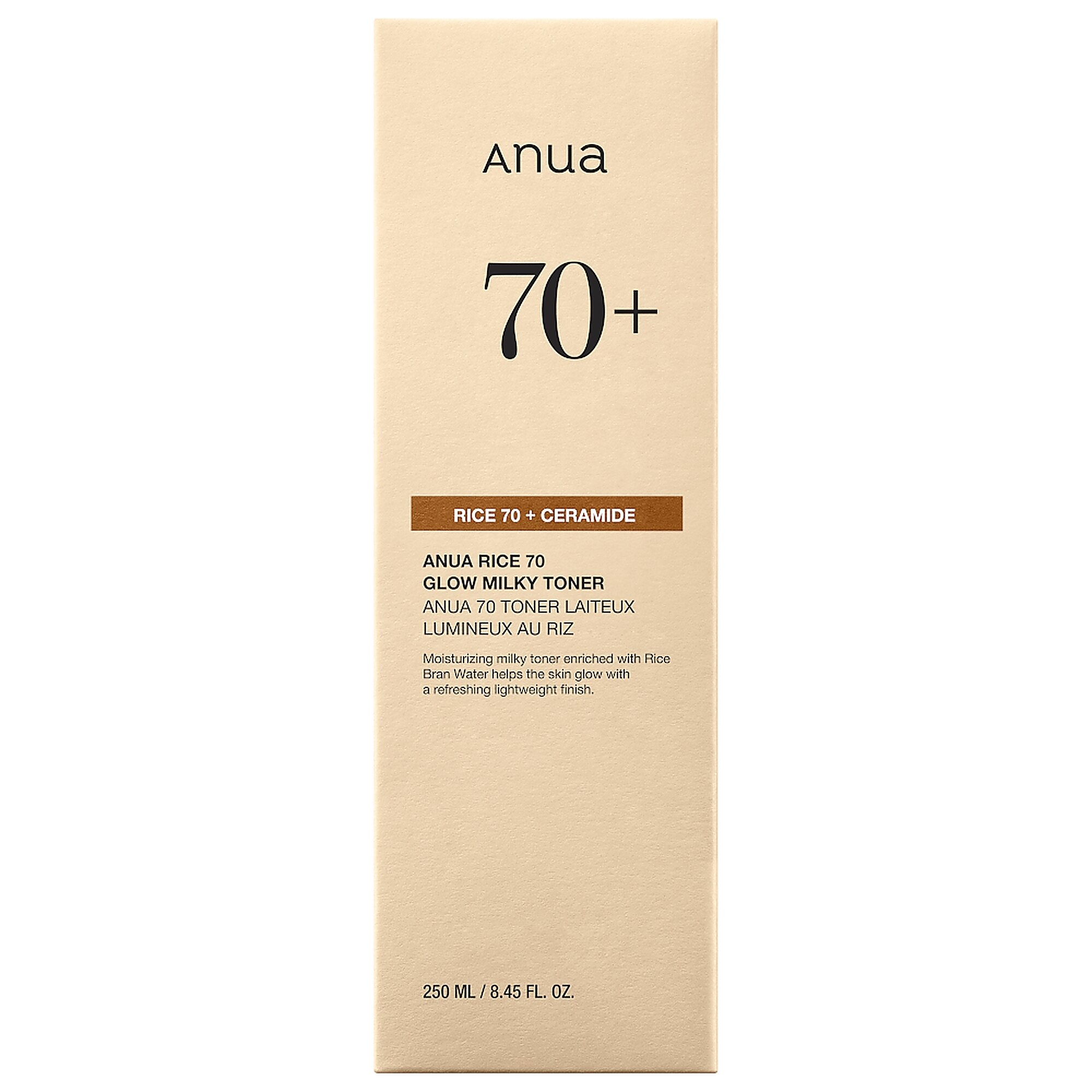 250 ML ANUA RICE 70 GLOW MILKY TONER Hydratačné pleťové tonikum 3 of 4 Hydratačné pleťové tonikum