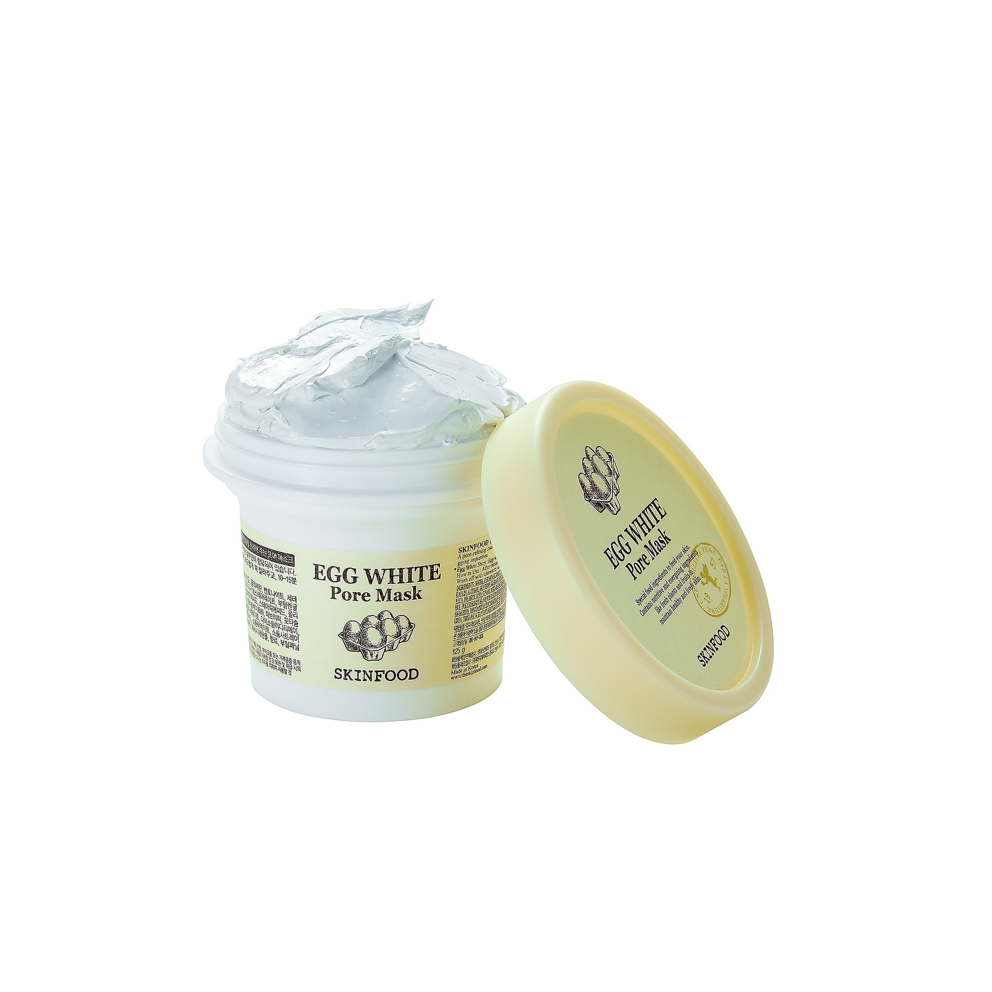 120 G SKINFOOD EGG WHITE PORE MASK Pleťová maska 2 of 3 Pleťová maska