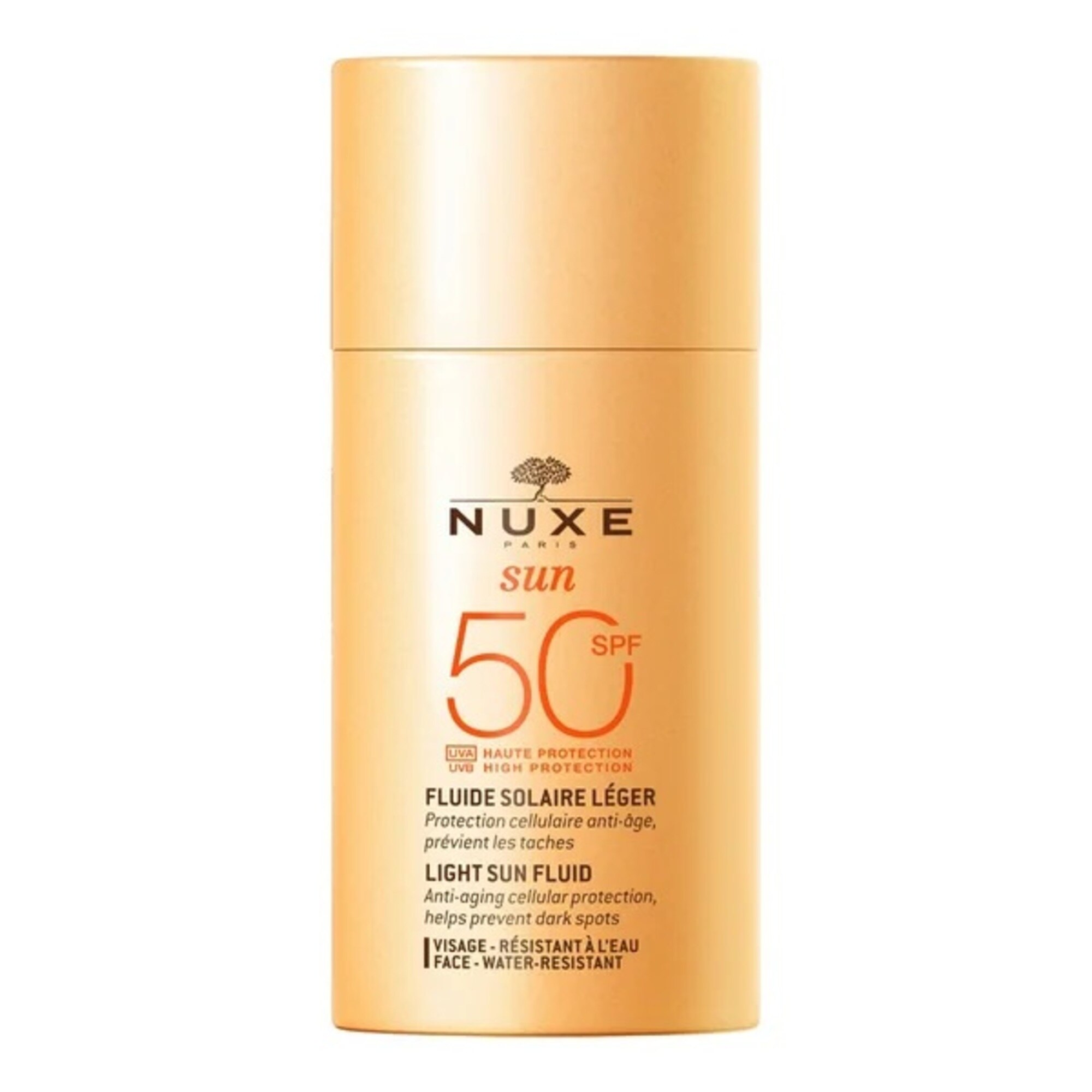 50 ML Nuxe SUN Jemný opaľovací fluid na tvár s veľmi vysokou ochranou SPF 50 1 of 3