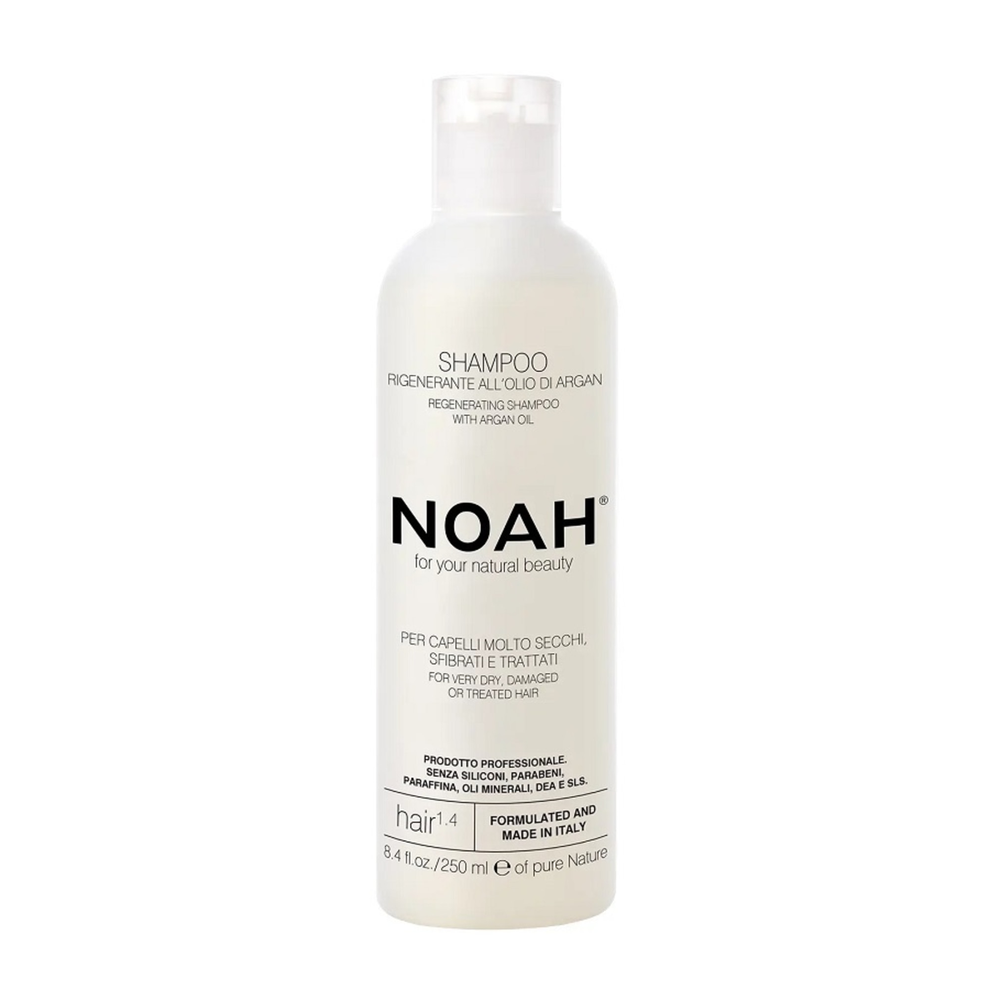 250 ML NOAH REGENERATING SHAMPOO FOR VERY DRY, OVERWORKED AND TREATED HAIR Regeneračný šampón pre veľmi suché, namáhané a ošetrené vlasy 1 of 1