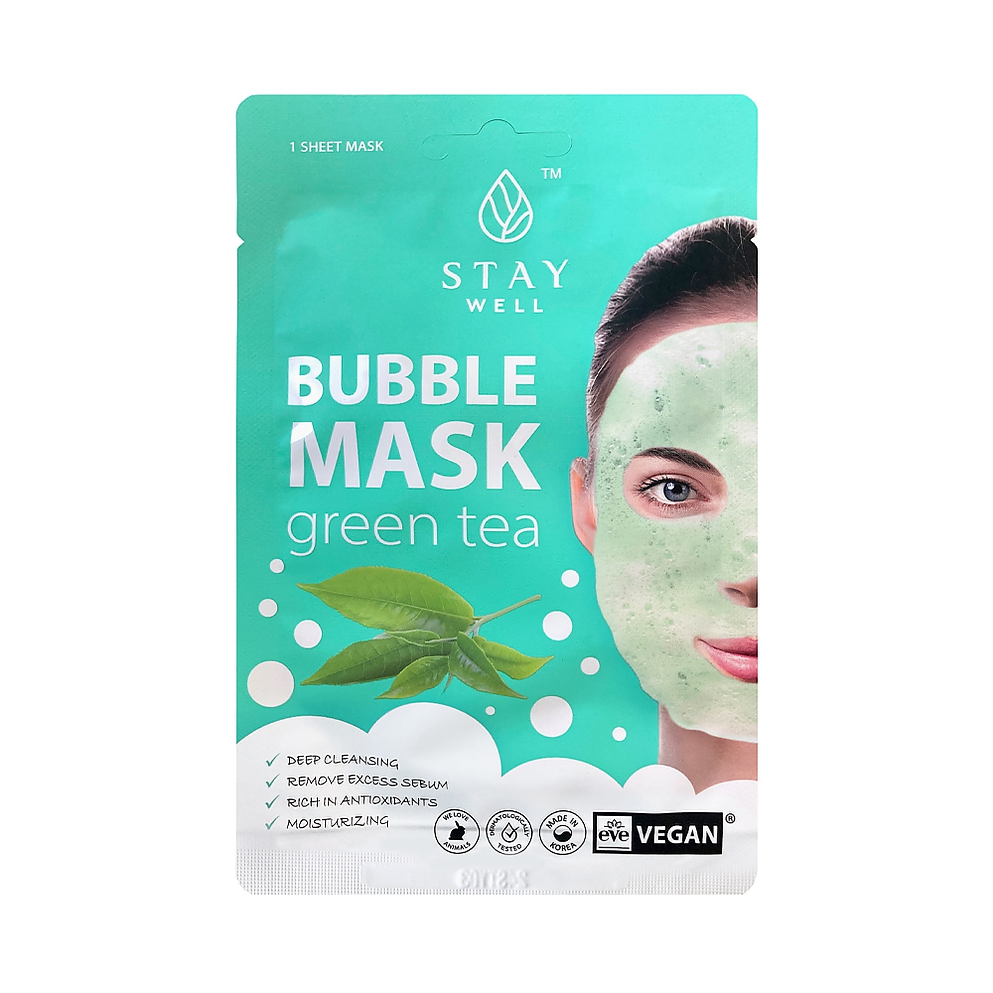 20 G STAY WELL DEEP CLEANSING BUBBLE MASK Hĺbkovo čistiaca penová maska 1 of 1 Hĺbkovo čistiaca penová maska