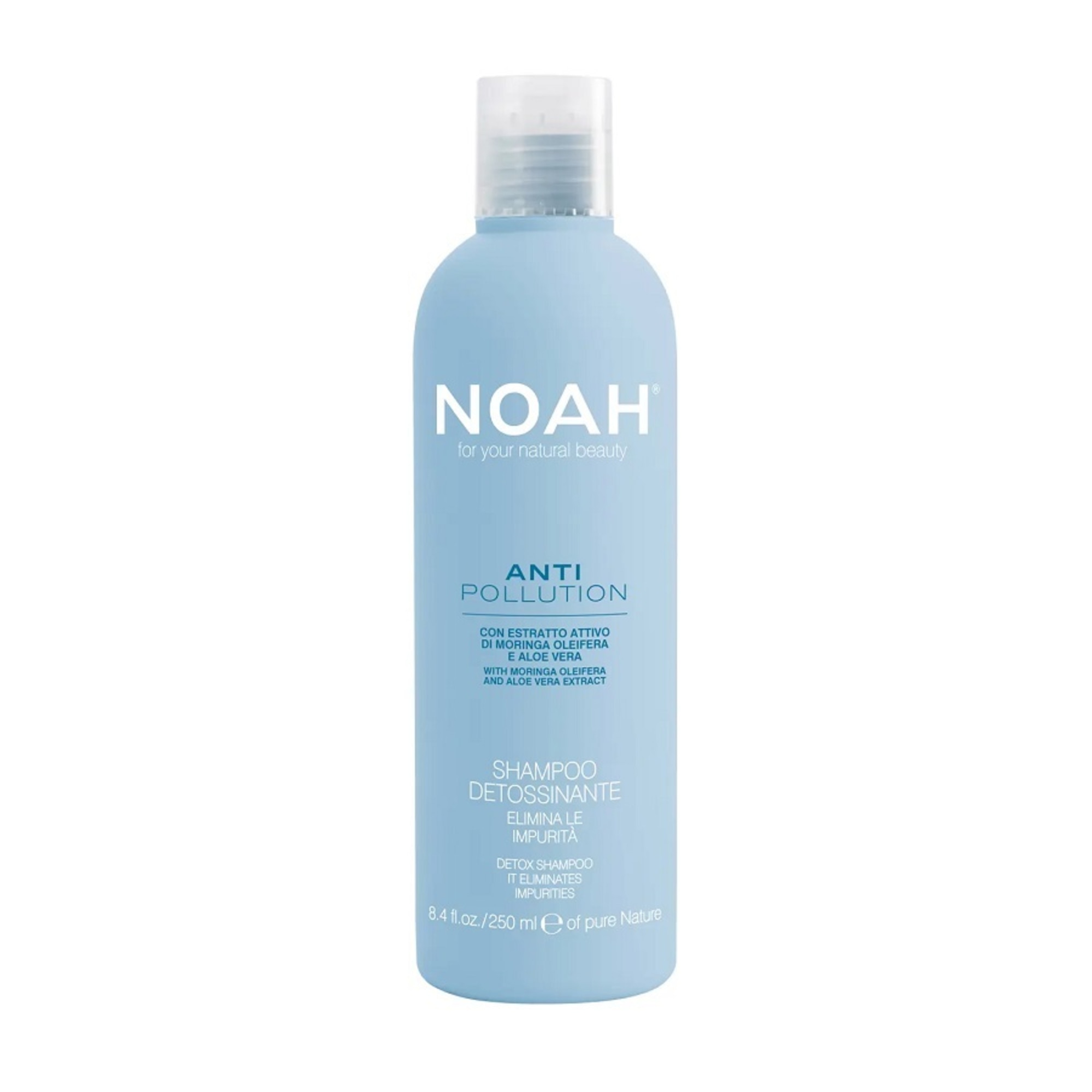 250 ML NOAH ANTI - POLLUTION DETOX SHAMPOO IT ELIMINATES IMPURITIES Detoxikačný šampón 1 of 1